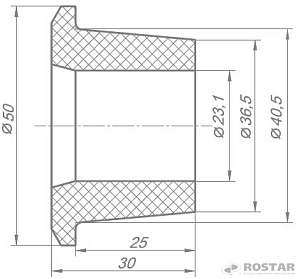 Втулка стабилизатора (малая) (РОСТАР)