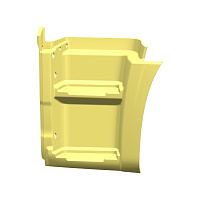 Щиток подножки 5490 (Технотрон) (2-х ступ.) лимонный левый  RAL 1021