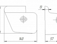 Кожух кронштейна зеркала правый (Технотрон)