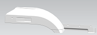 Панель переднего крыла  63501 (Технотрон) рестайлинг Белая правая