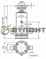 Гидроцилиндр подъема кузова 45143 10тн 4шт (АТЛАНТ Гидравлик)
