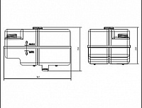 Бачок расширительный 6520 (Технотрон) (с 2-мя крышками)