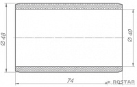 Втулка ушка рессоры полимер (РОСТАР)