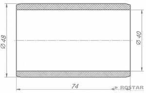 Втулка ушка рессоры полимер (РОСТАР)