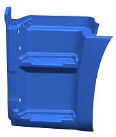 Щиток подножки 5490 (Технотрон) (2-х ступ.) синий левый RAL 5010