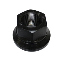 Гайка колеса ЕВРО М22 усиленная (черная) H-30*S32 (Индия)