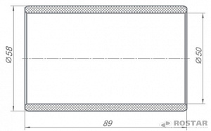 Втулка ушка рессоры полимер 4326, 43253 (РОСТАР)