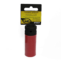 яяГоловка ударная глубокая 6-ти гранная 1/2"DR 21мм CrV БМ красная