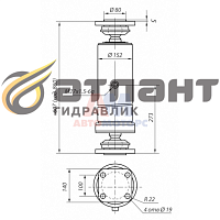 Гидроцилиндр прицепа 8560 10тн 3шт (АТЛАНТ Гидравлик)
