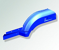 Панель переднего крыла  63501 (Технотрон) рестайлинг Синяя левая