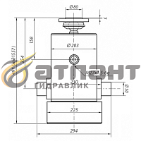 Гидроцилиндр подъема кузова 452802 15тн 6шт 3-х стор. (АТЛАНТ Гидравлик)
