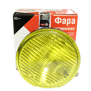 Фара п/туманная желтая круглая 2101 (пласт.корпус без крышки) (ОСВАР)