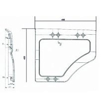 Крышка инструментального ящика (Технотрон) (белая)