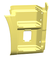 яяЩиток подножки 5490 (Технотрон) (2-х ступ.) лимонный правый  RAL 1021