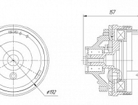 яяМуфта электромагнитная вентилятора (Технотрон) универсальная СНЯТА С ПРОИЗВОДСТВА