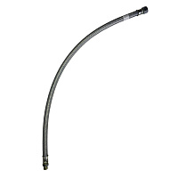 Шланг тормозной 4310 передний (L-805 гайка+штуцер М20хМ16) (Полюс-Альфа г.Зеленодольск) в мет.оплёт.